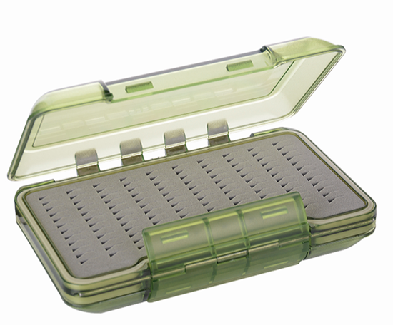 Foam Insertion Design Fly Plastic Transparent Fly Fishing Box