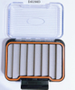 1 Pcs Waterproof Plastic Fly Fishing Box Multi-function Fishing Gear Box Orange