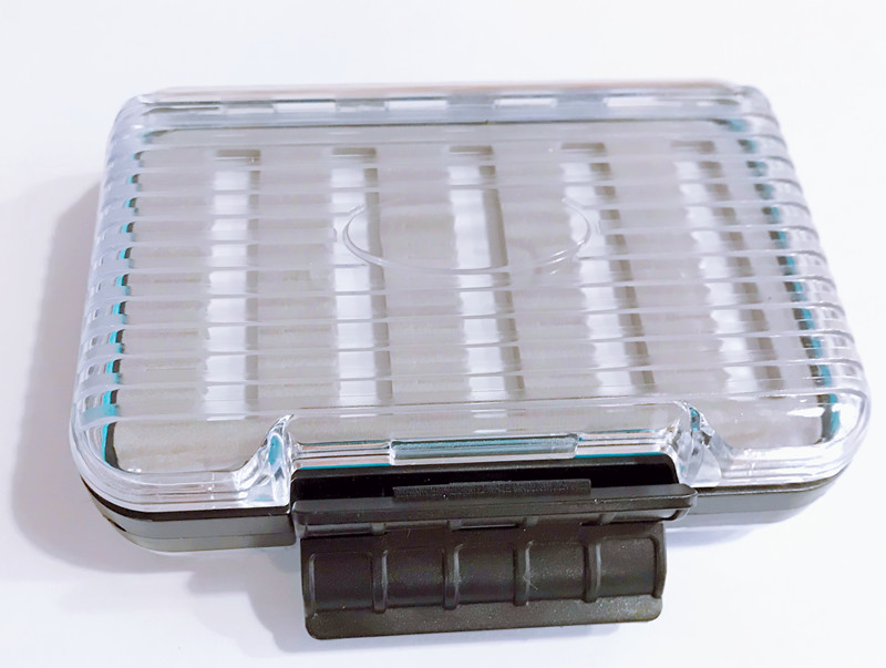 1PC Transparent Waterproof ABS Fly Fishing Box 10.8*7.8*3.2cm