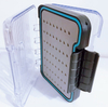 1 Pcs Two-Sided Waterproof Plastic Fly Fishing Box Fishing Gear Blue