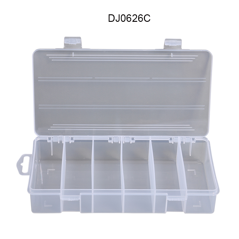 Adjustable Transparent Plastic Fishing Gear Storage Box