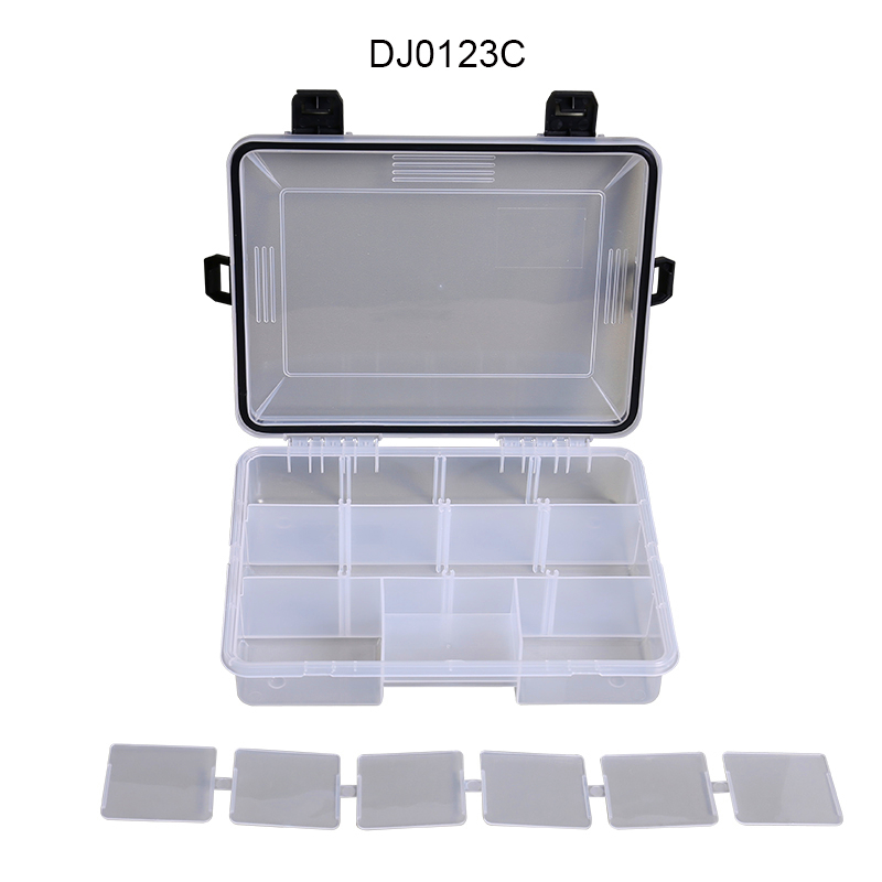 Waterproof Built-in Compartment Plastic Lid Fishing Tackle Box